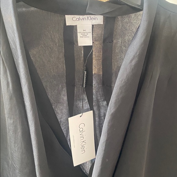 Calvin Klein Black Cowl Neck Top - Picture 2 of 3